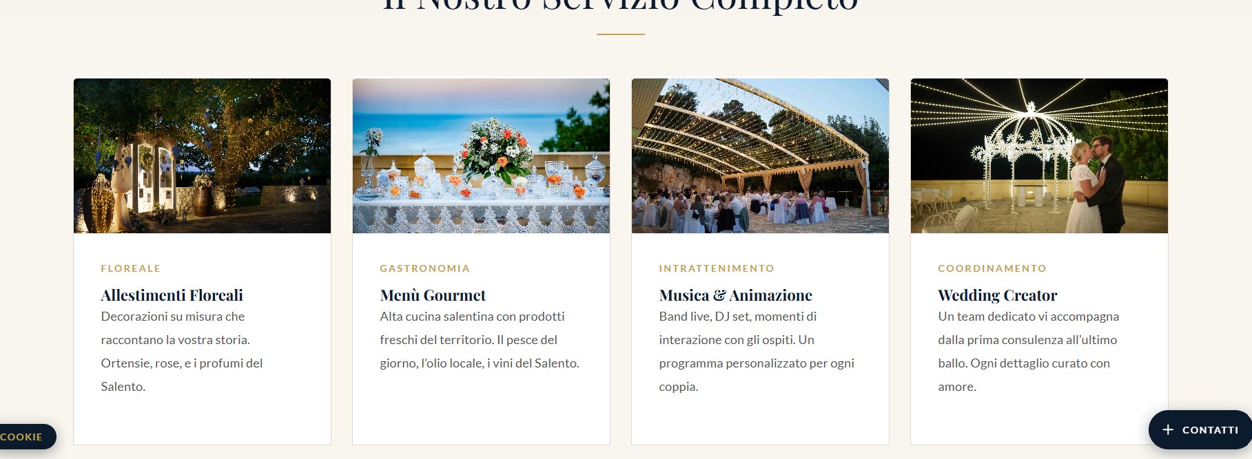 Allestimenti floreali per matrimoni a Cala dei Balcani — decorazioni su misura, Salento, Puglia