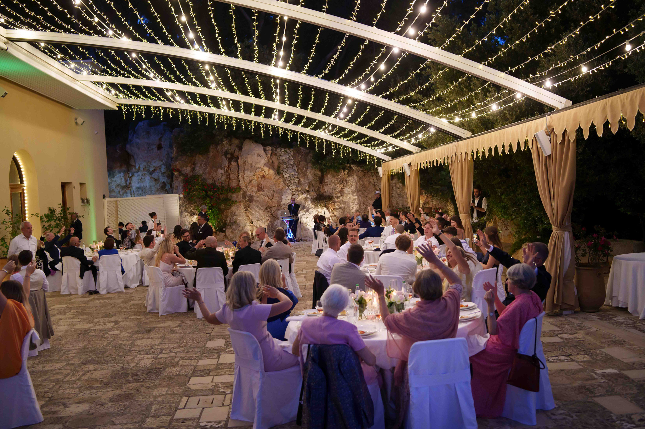 Terrazza panoramica del ristorante per matrimoni Cala dei Balcani, Santa Cesarea Terme, Salento, Puglia