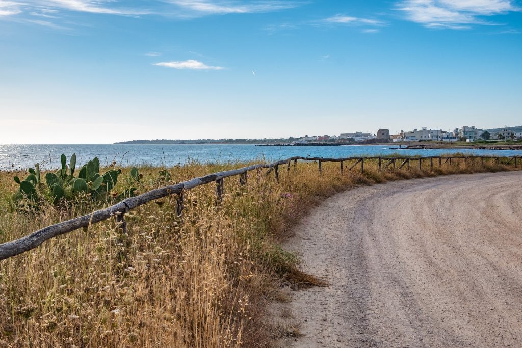 Panorama della costa del Salento con la location matrimoni Cala dei Balcani, Santa Cesarea Terme, Puglia