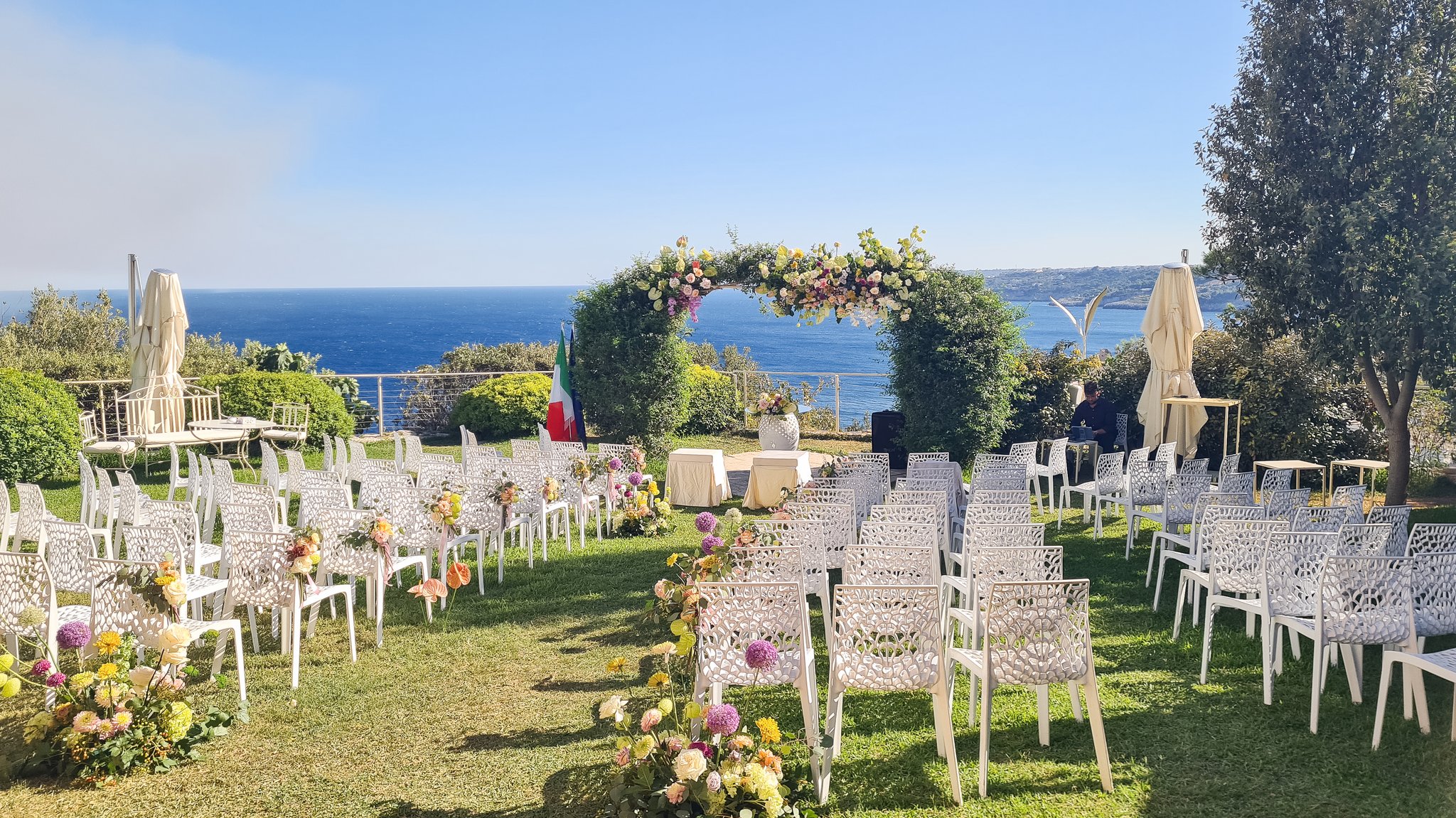Festa e celebrazione alla Torre Saracena di Cala dei Balcani — matrimoni esclusivi, Santa Cesarea Terme, Salento