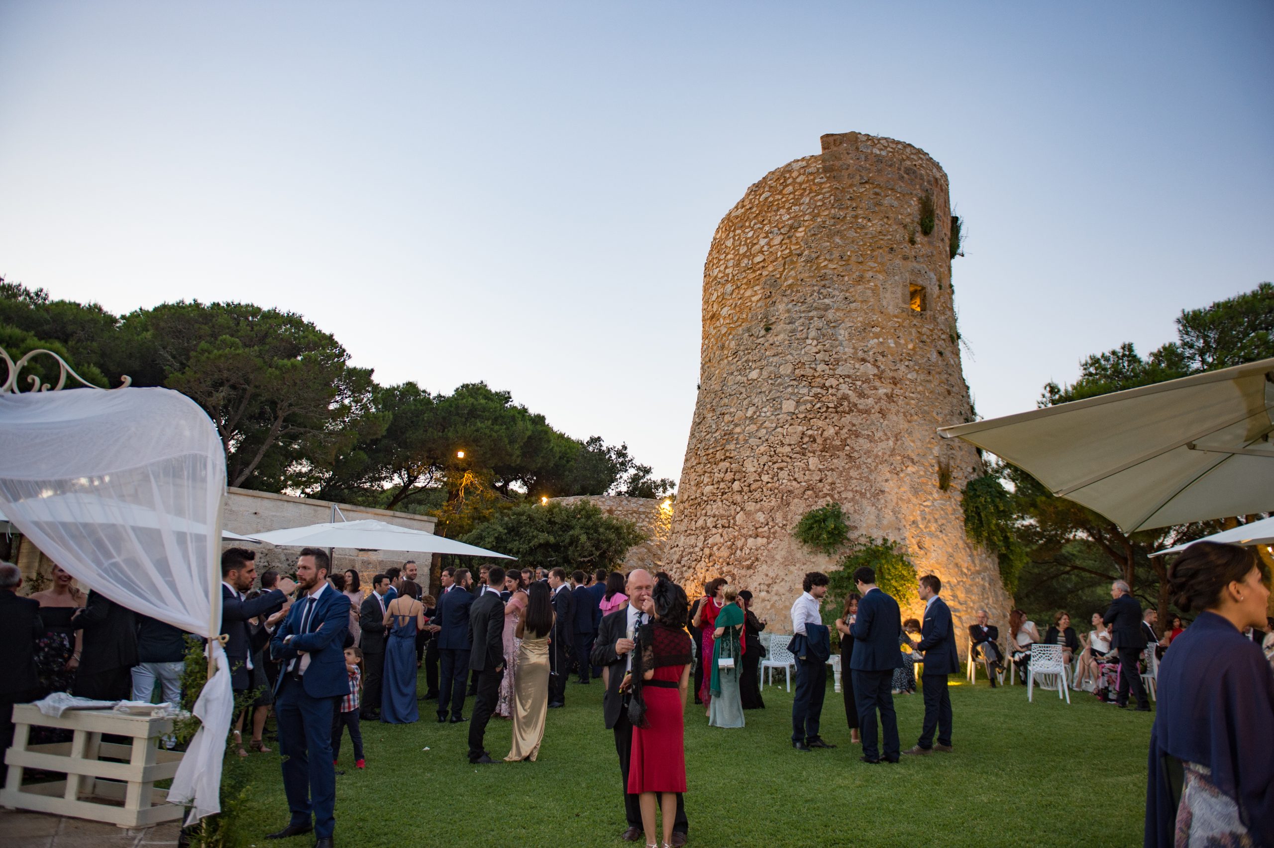 Terrazza con Torre Saracena per matrimoni di lusso — Cala dei Balcani, Santa Cesarea Terme, Salento