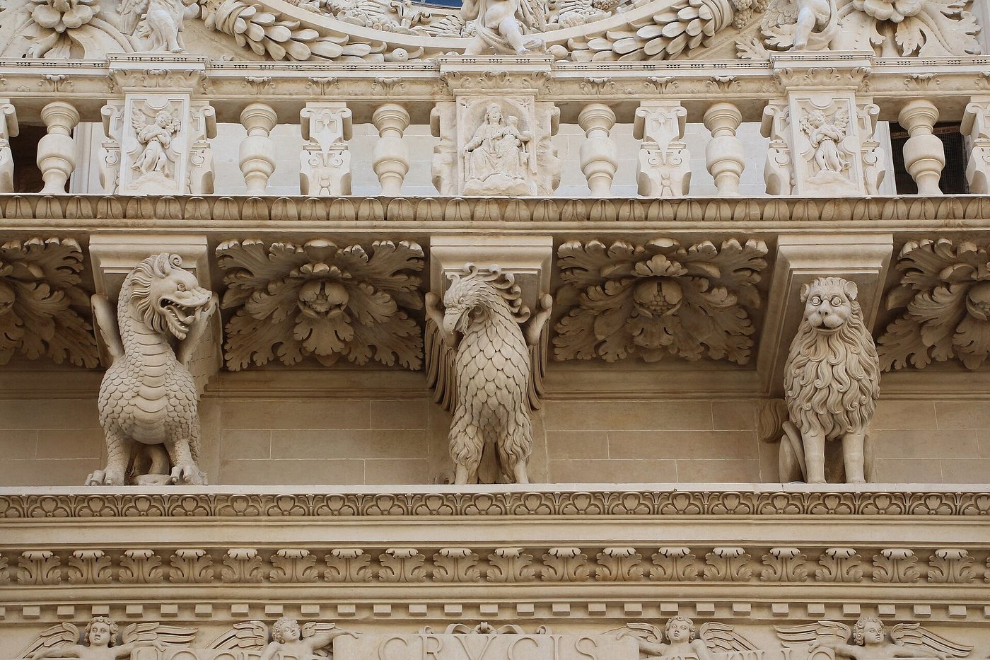 The Lecce Baroque of the Basilica di Santa Croce &mdash; about an hour from Cala dei Balcani, Salento