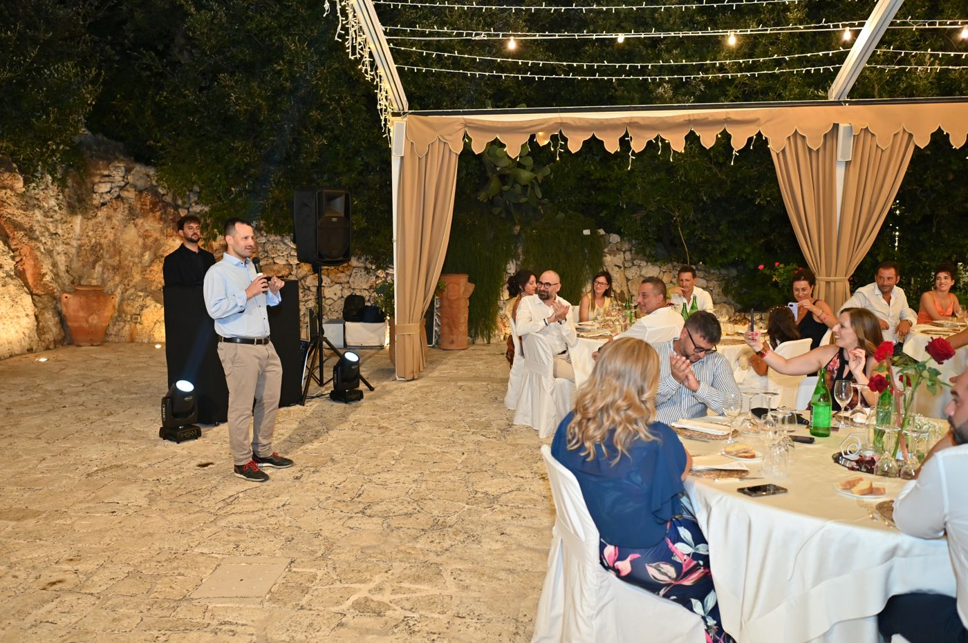 The gala dinner under the lights of the Rivivi il tuo Sì evening