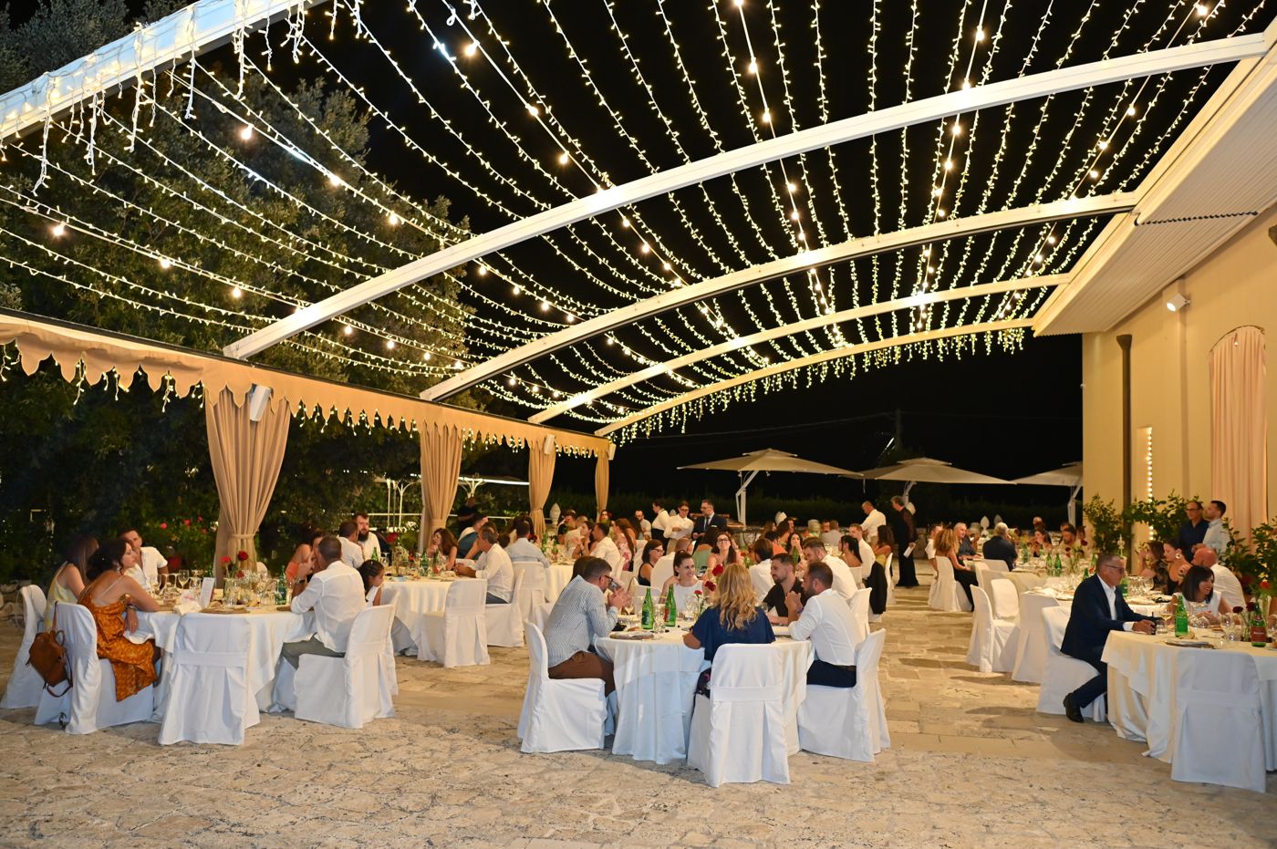 The gala dinner under the lights of the Rivivi il tuo Sì evening
