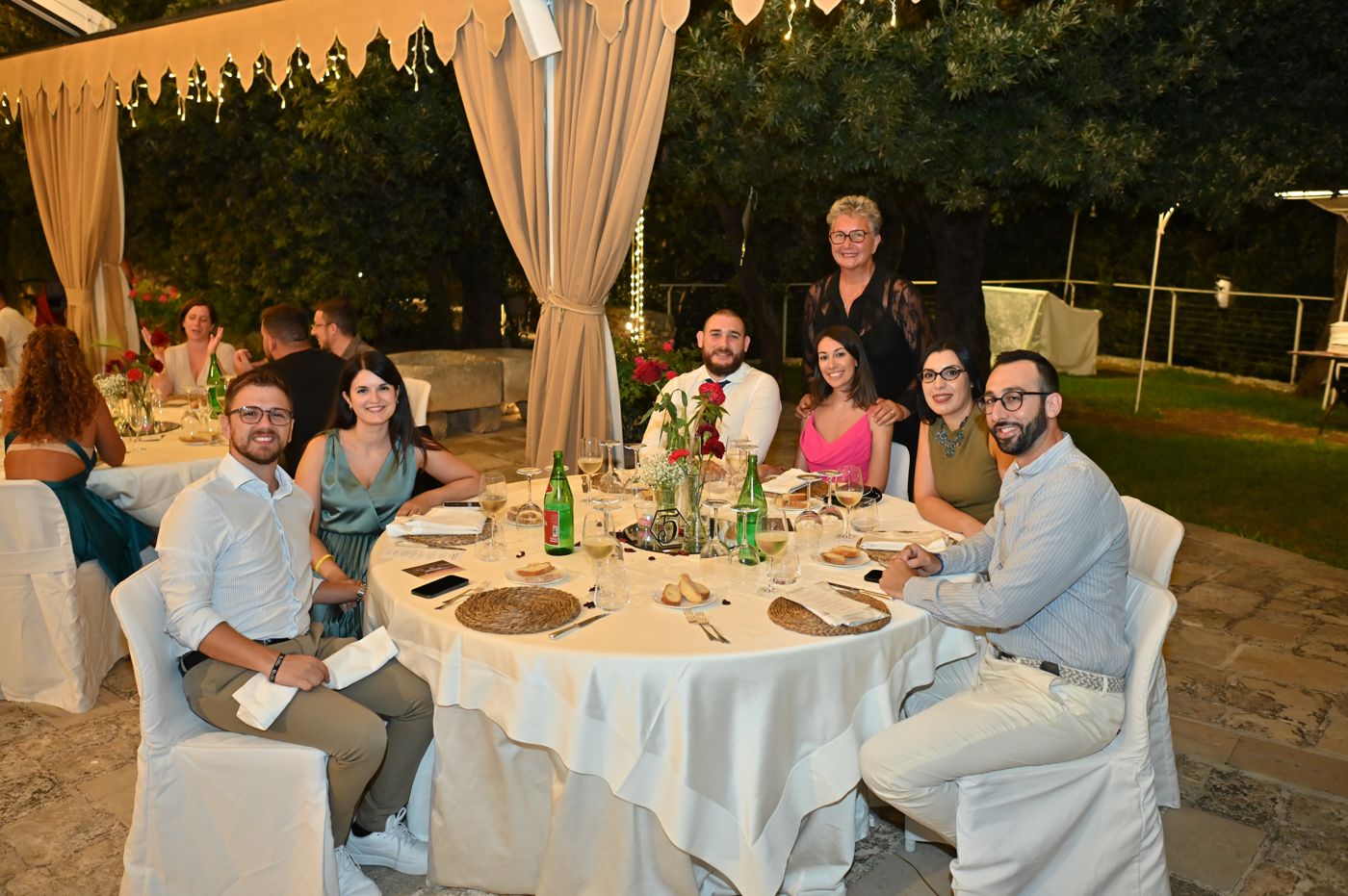 The gala dinner under the lights of the Rivivi il tuo Sì evening