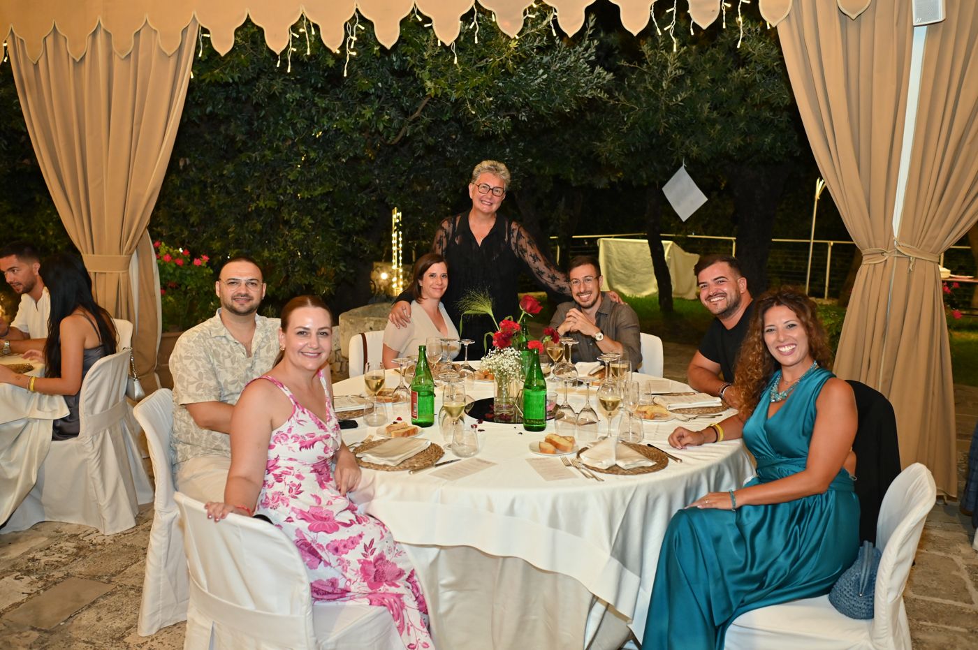 The gala dinner under the lights of the Rivivi il tuo Sì evening