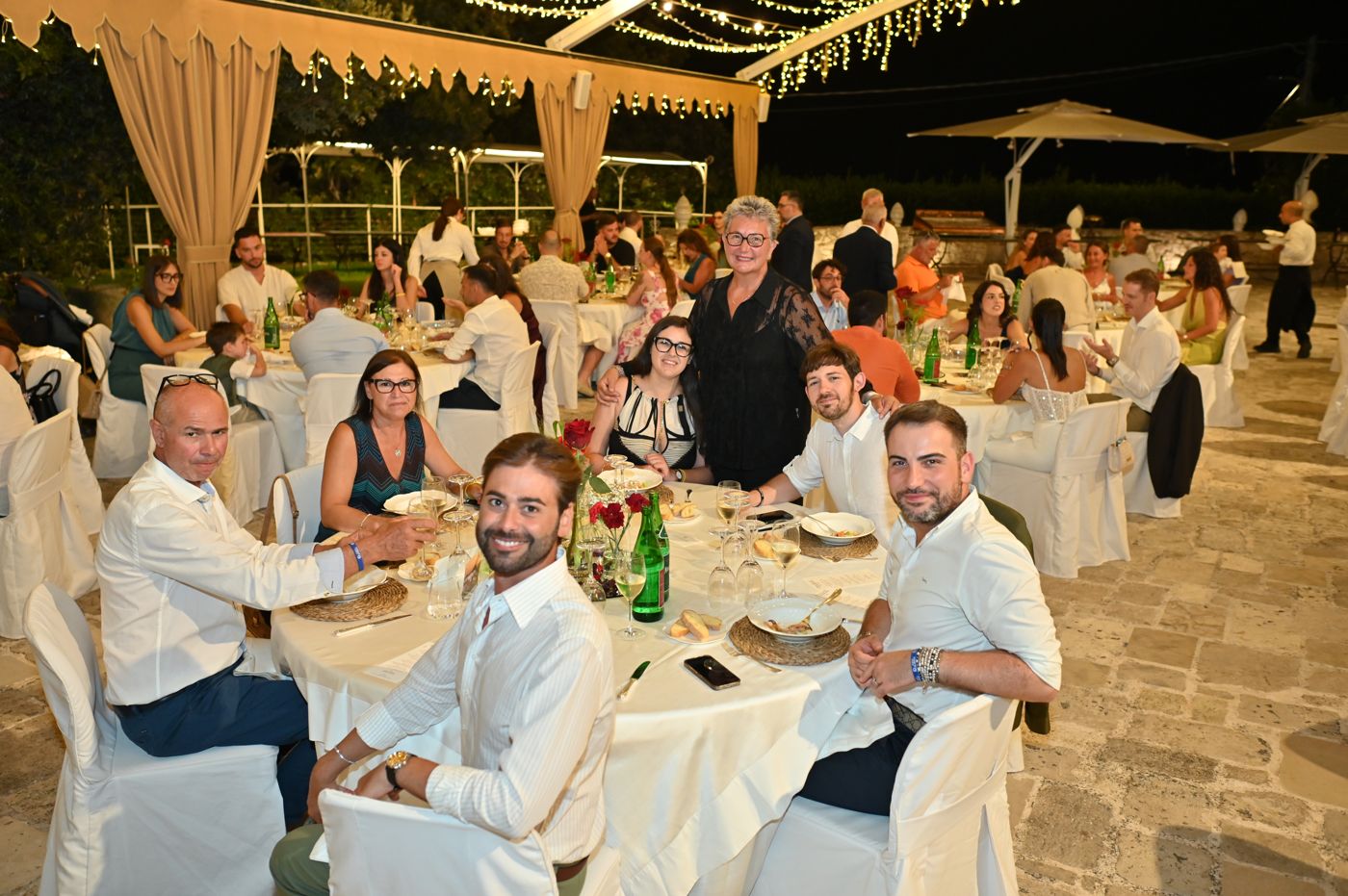 The gala dinner under the lights of the Rivivi il tuo Sì evening