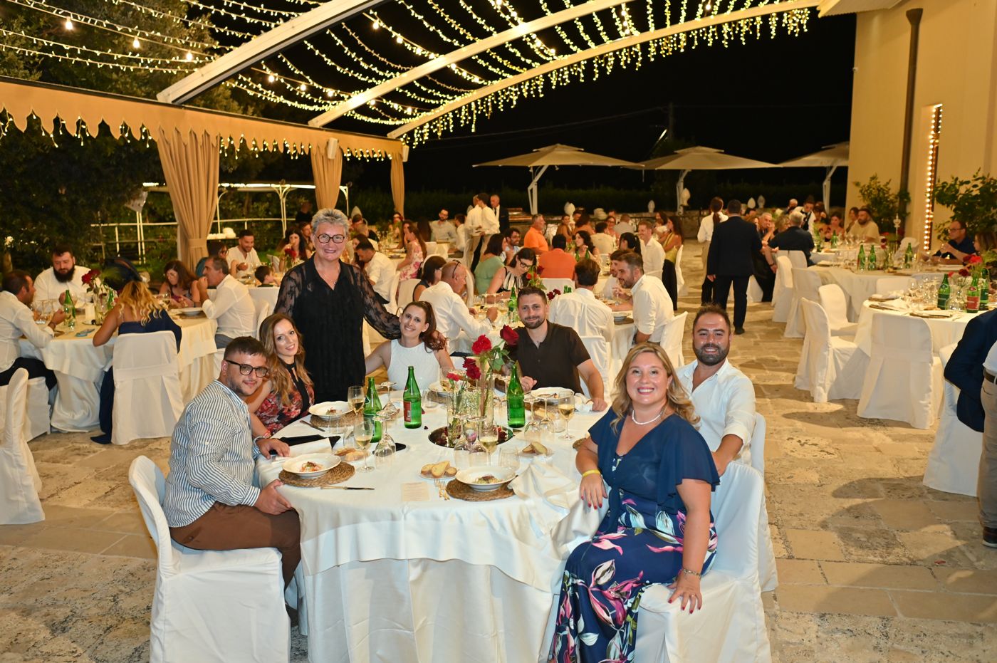The gala dinner under the lights of the Rivivi il tuo Sì evening