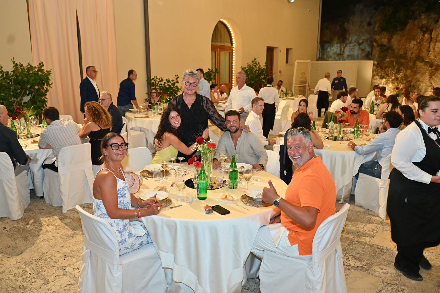 The gala dinner under the lights of the Rivivi il tuo Sì evening