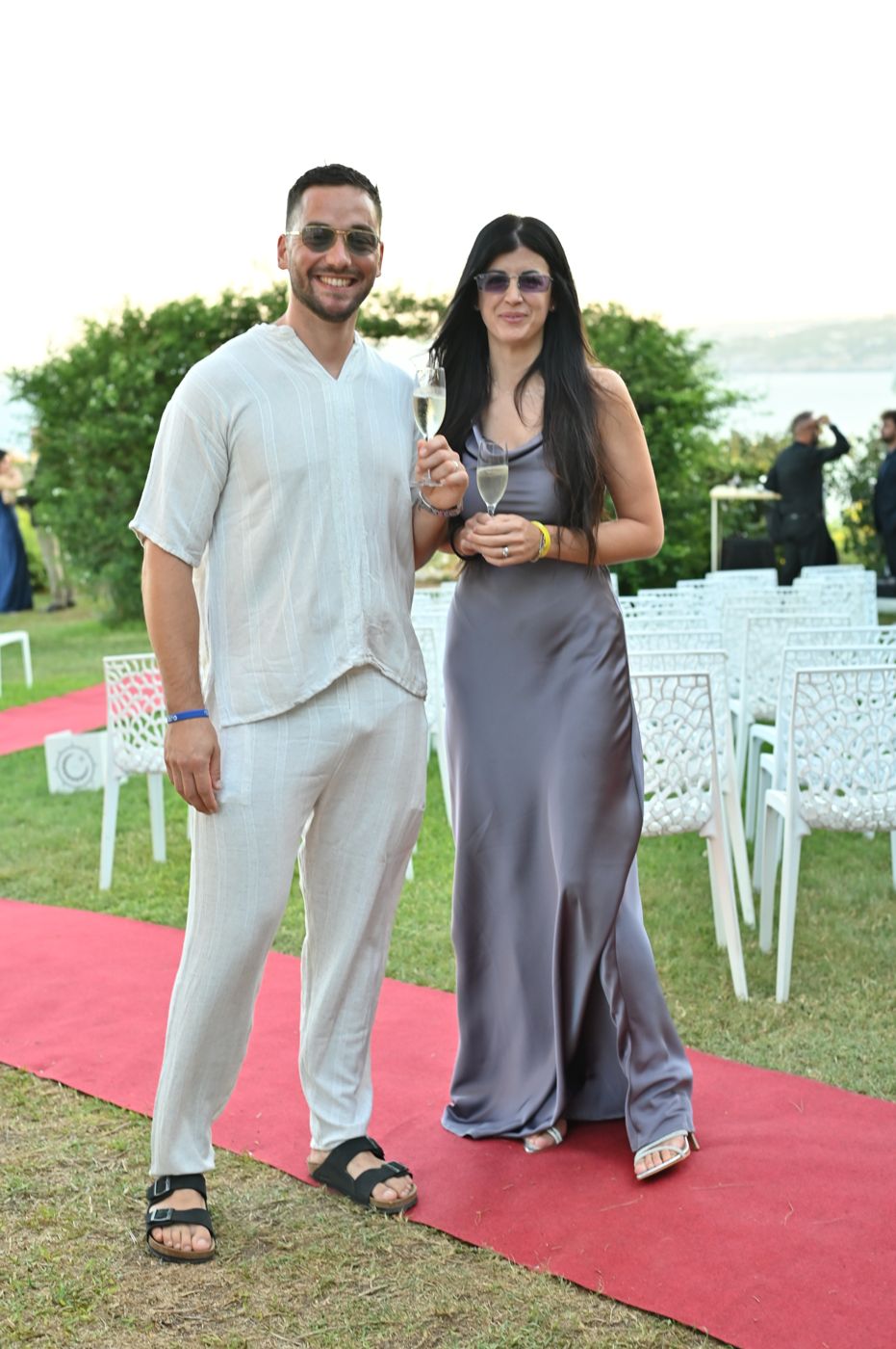 Couples on the red carpet during Rivivi il tuo Sì