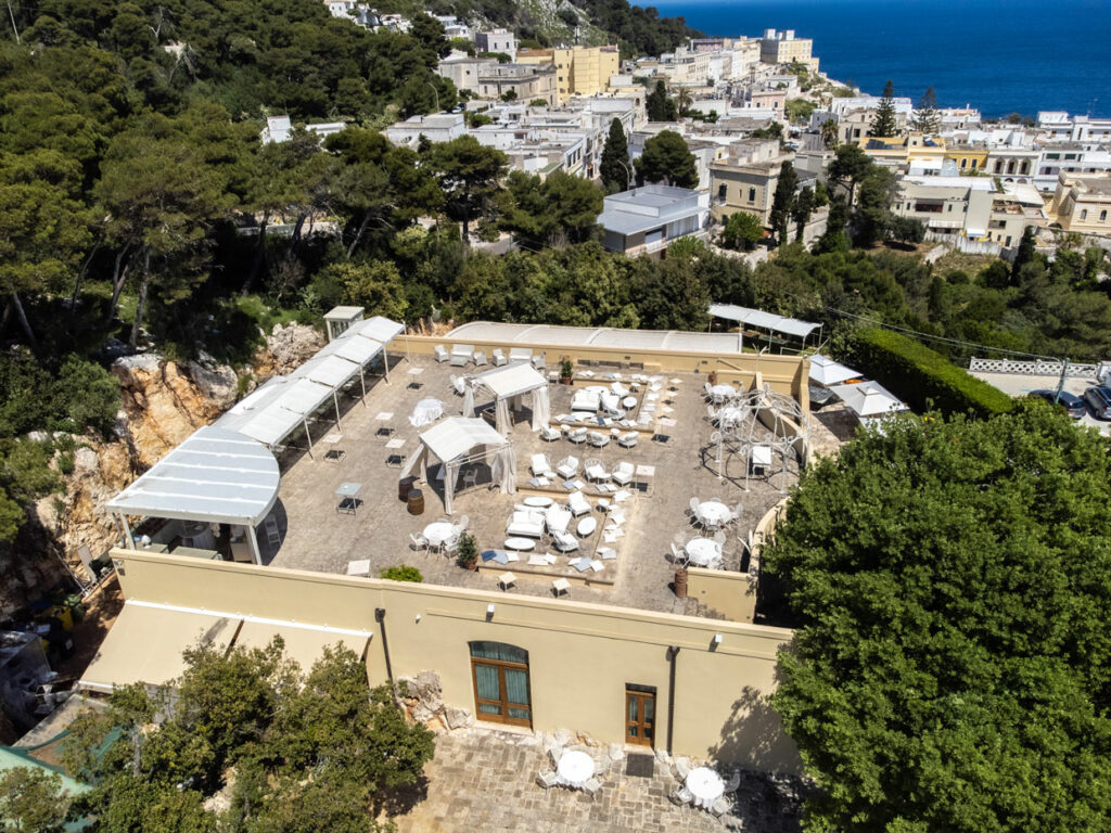 Ristorante per matrimoni Cala dei Balcani vista mare Salento, Santa Cesarea Terme